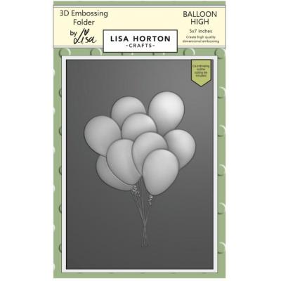 Lisa Horton Crafts 3D Embossing Folder and Die - Balloon High